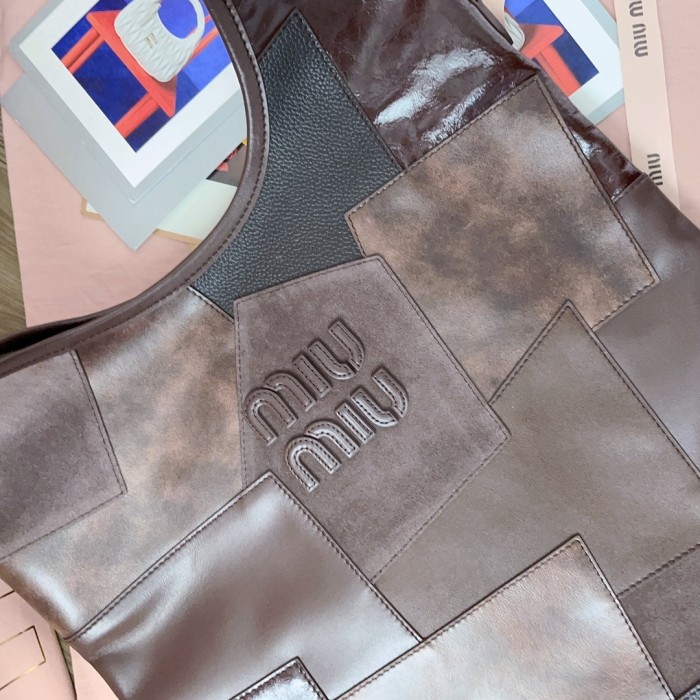 IVY Leather  Patchwork Beau Bag“40*35CM”-069=