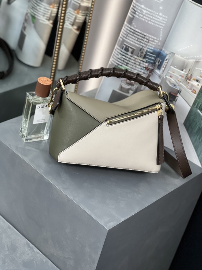 Small Puzzle Edge bag in classic calfskin“24*16*10.5CM”-027=