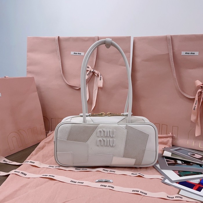 Beau Patchwork Top-Handle Bag“28*12*9CM”-0511=