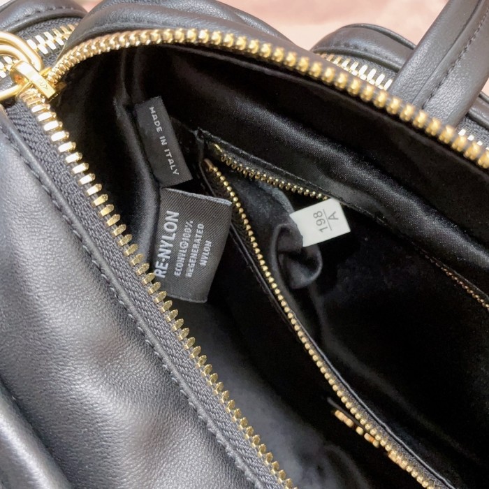 Pocket Nappa Leather Bag“27*12*9CM”-0801=