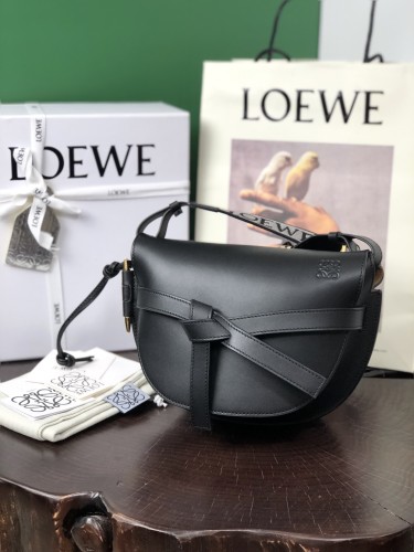 Small Gate Dual bag in soft calfskin and jacquard“20*19*11.5CM”-007=
