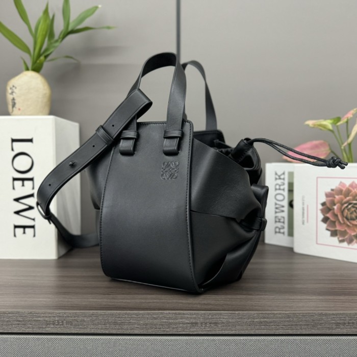 Compact Hammock Bag In Calfskin“27*22*17CM”-067=
