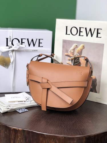 Small Gate Dual bag in soft calfskin and jacquard“20*19*11.5CM”-007=