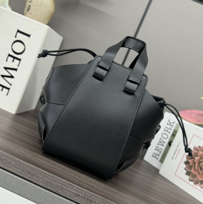 Compact Hammock Bag In Calfskin“27*22*17CM”-067=