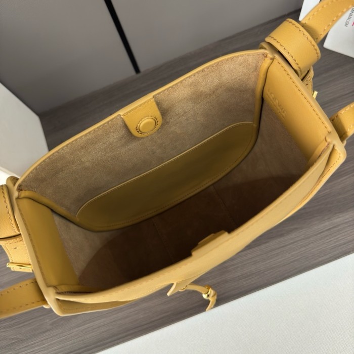 Hammock Slice Bag In Shiny Calfskin“25*21*10CM”-057=