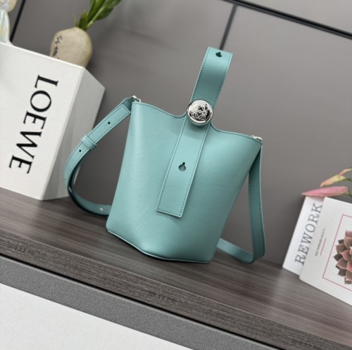 Pebble Bucket Bag In Soft Grained Calfskin“19.5*16*16CM”-037=