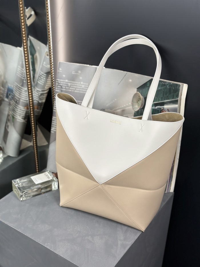 Medium Puzzle Fold tote in nappa calfskin“31.5*25.5*14.5CM”-086=