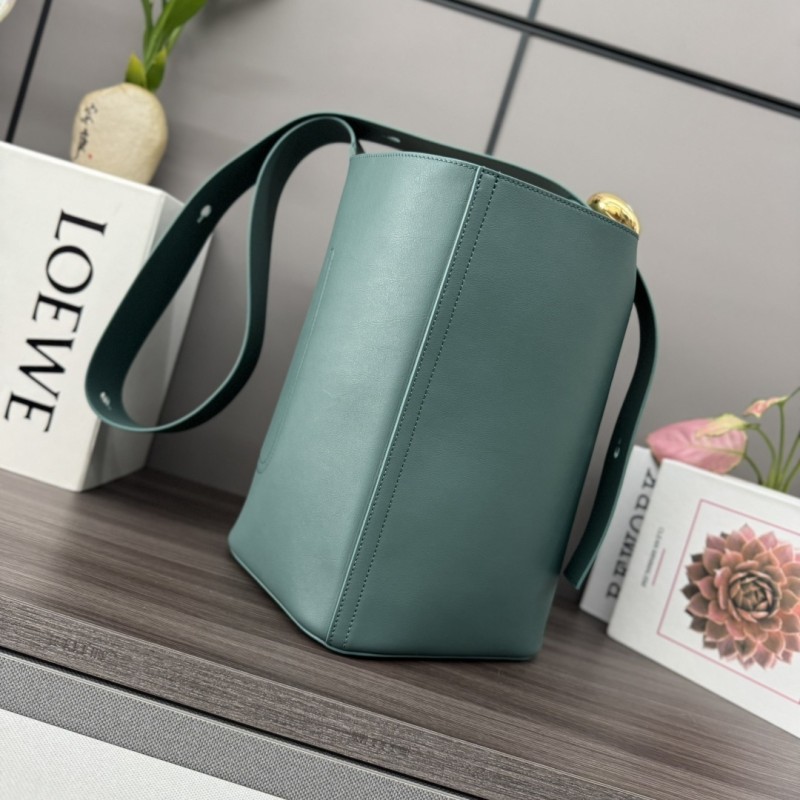 Pebble Bucket Bag In Soft Grained Calfskin“28*24.5*23.5CM”-087=