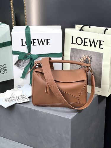Small Puzzle bag in smooth calfskin“24*16.5*10.5CM”-007=
