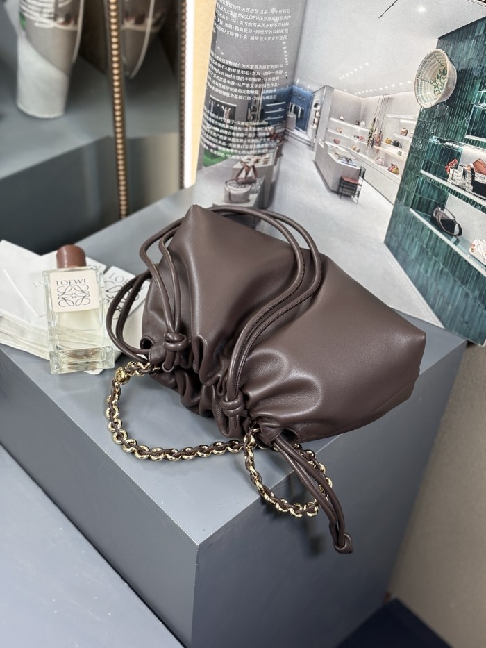 Medium Flamenco purse in mellow nappa lambskin“30*20*10.5CM”-037=