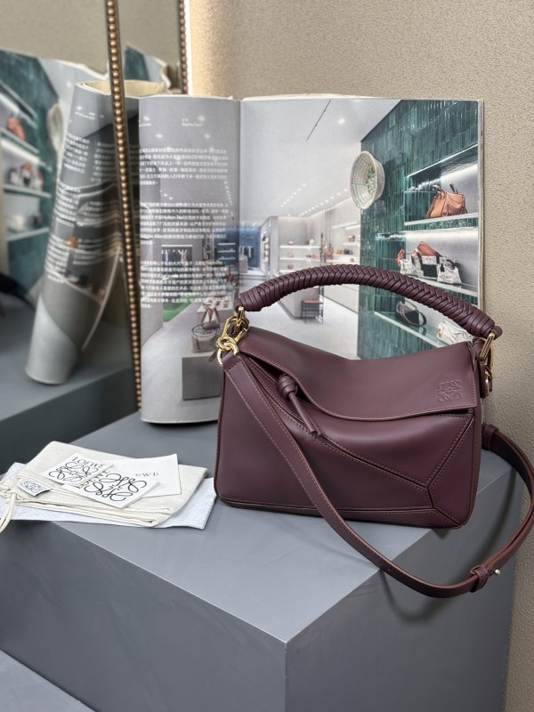 Small Puzzle bag in smooth calfskin“24*16*10.5CM”-057=