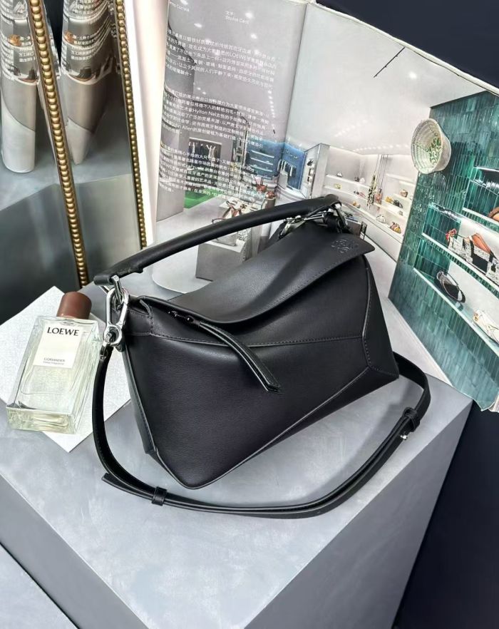 Small Puzzle Edge bag in classic calfskin“24*16*10.5CM”-086=