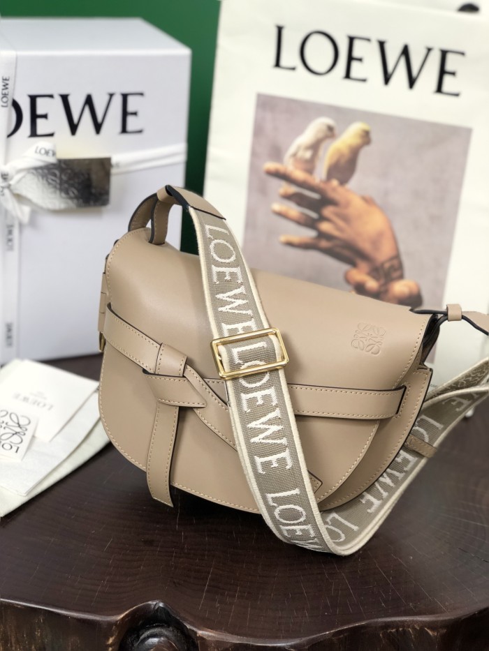 Small Gate Dual bag in soft calfskin and jacquard“20*19*11.5CM”-007=