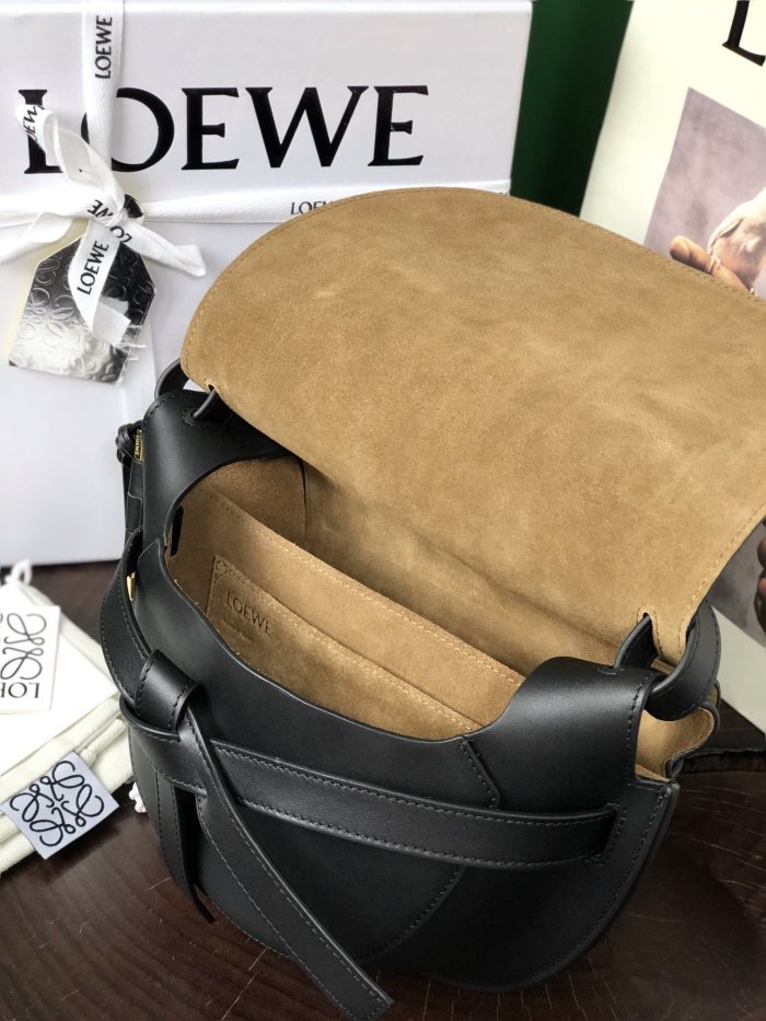 Small Gate Dual bag in soft calfskin and jacquard“20*19*11.5CM”-007=
