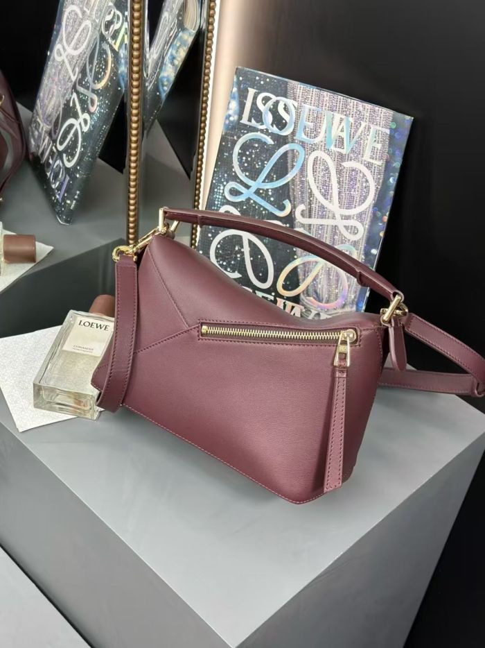 Small Puzzle Edge bag in classic calfskin“24*16*10.5CM”-086=