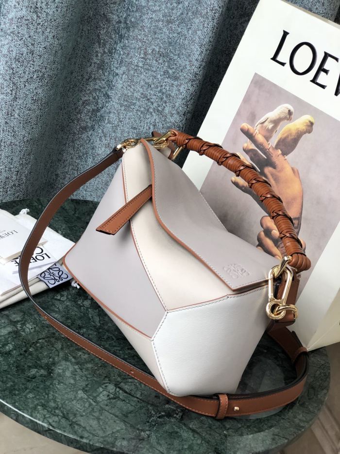 Small Puzzle Edge bag in classic calfskin“24*16*10.5CM”-027=