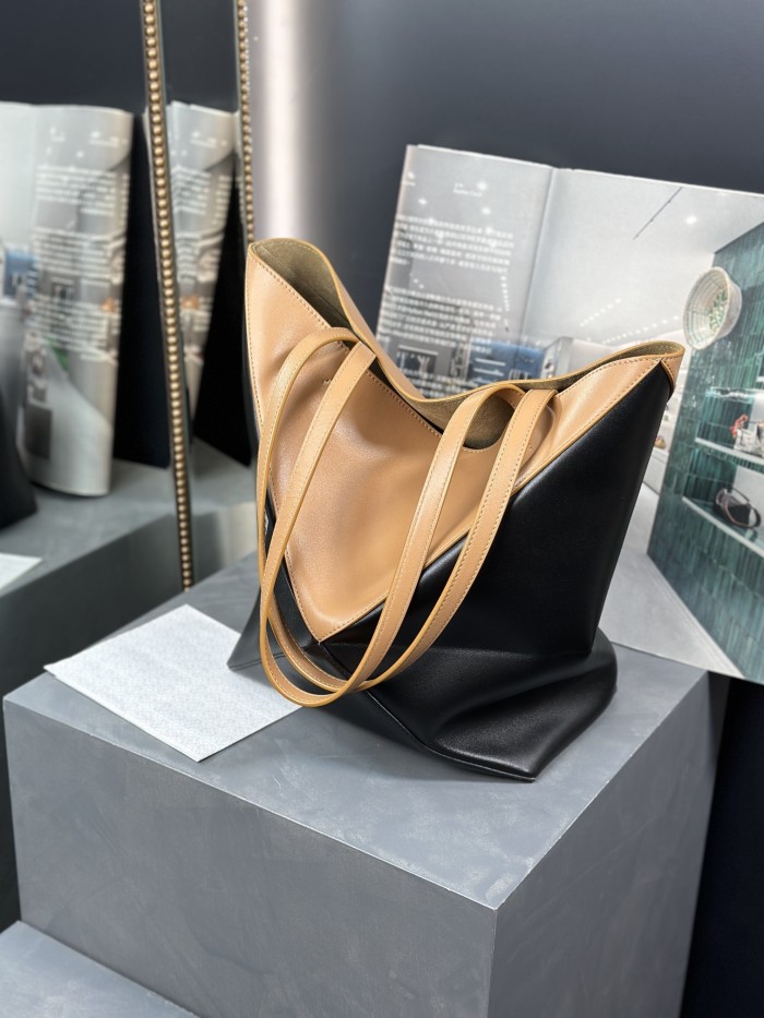 Medium Puzzle Fold tote in nappa calfskin“31.5*25.5*14.5CM”-086=