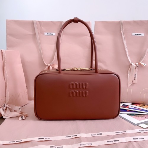 Beau leather top-handle bag“29*17*9CM”-0501=