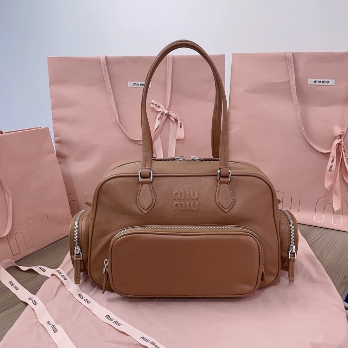 Nappa Leather Top Handle Bag“32*21*12.5CM”-0831