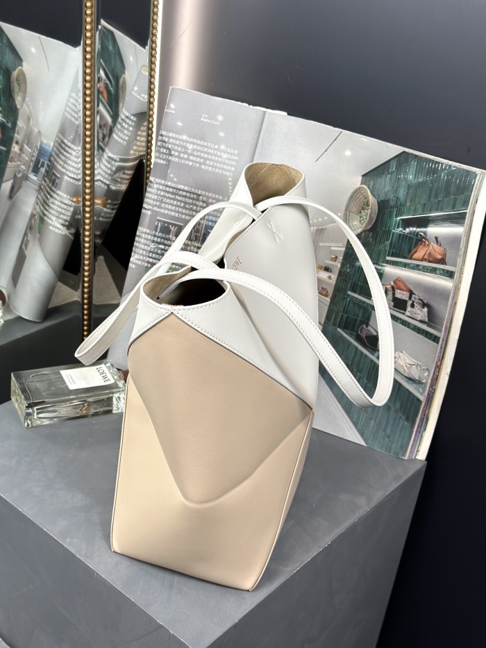 Medium Puzzle Fold tote in nappa calfskin“31.5*25.5*14.5CM”-086=