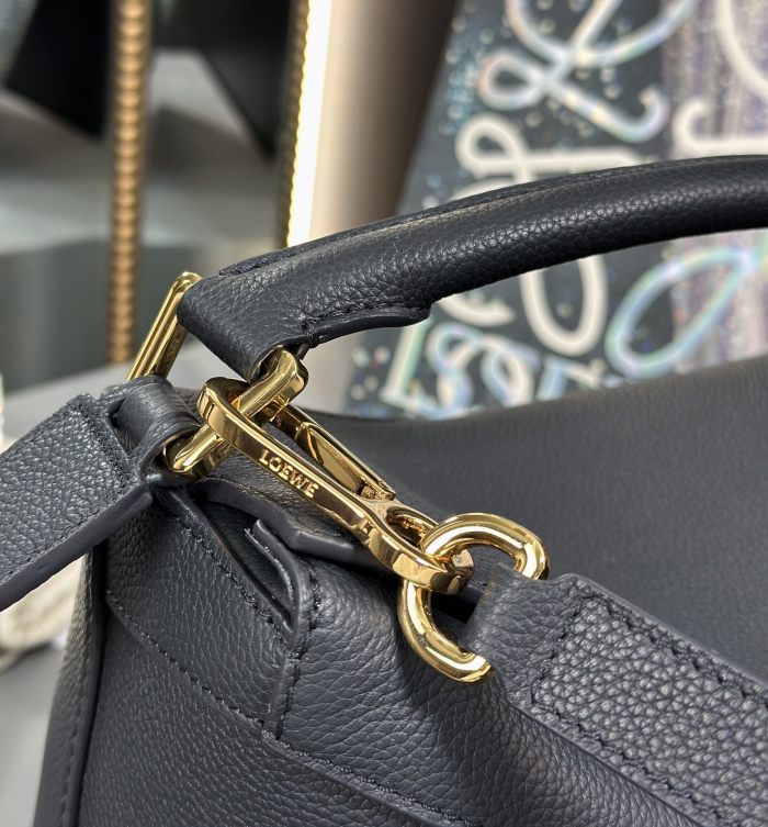 Small Puzzle Edge bag in soft grained calfskin“24*16*10.5CM”-086=