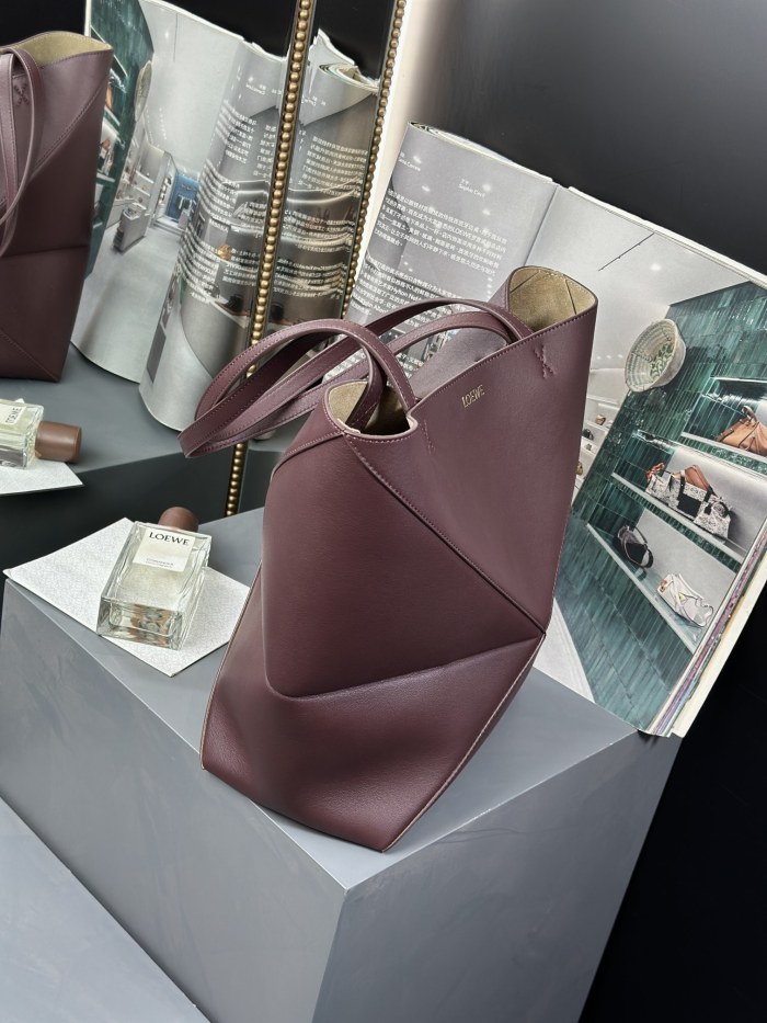 Medium Puzzle Fold tote in nappa calfskin“31.5*25.5*14.5CM”-086=