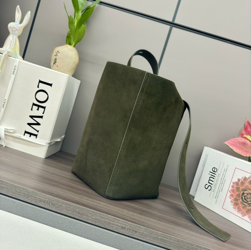 Pebble Bucket Bag In Soft Grained Calfskin“28*24.5*23.5CM”-087=