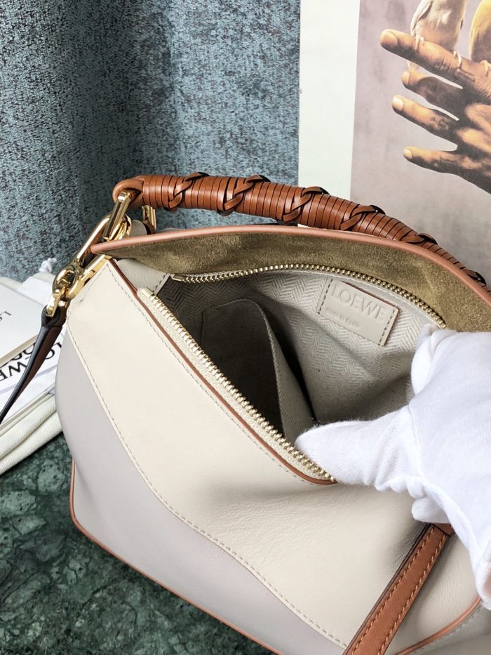 Small Puzzle Edge bag in classic calfskin“24*16*10.5CM”-027=