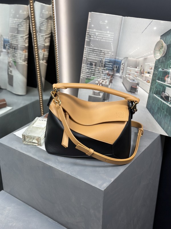 Small Puzzle Edge bag in classic calfskin“24*16*10.5CM”-086=
