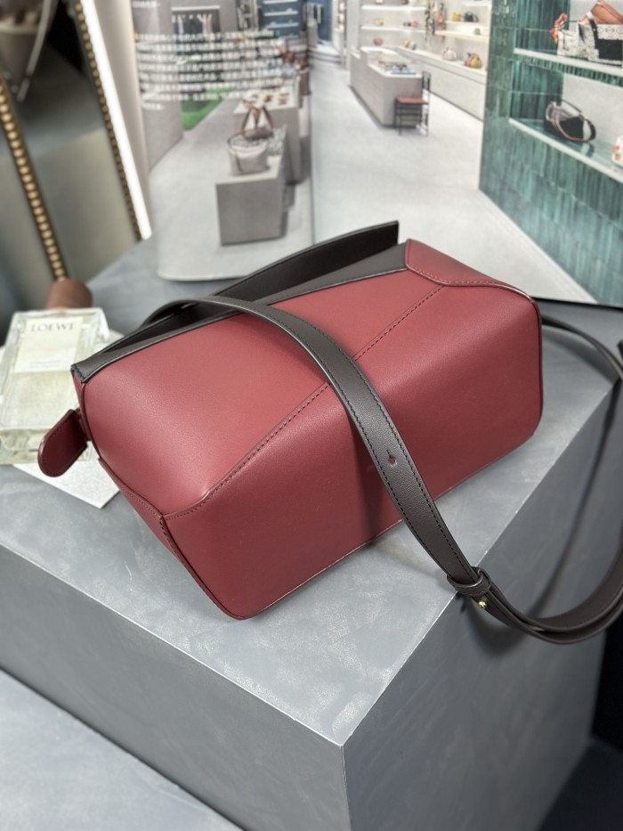 Small Puzzle Edge bag in classic calfskin“24*16*10.5CM”-086=
