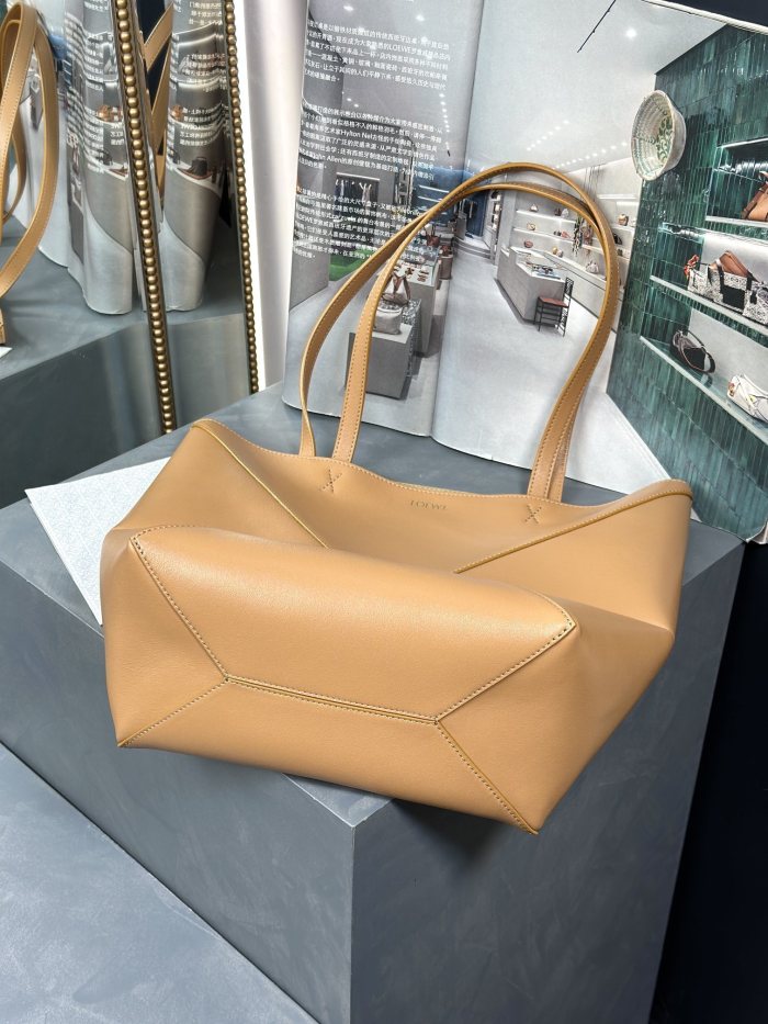 Medium Puzzle Fold tote in nappa calfskin“31.5*25.5*14.5CM”-086=