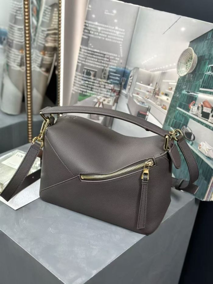 Small Puzzle Edge bag in soft grained calfskin“24*16*10.5CM”-086=