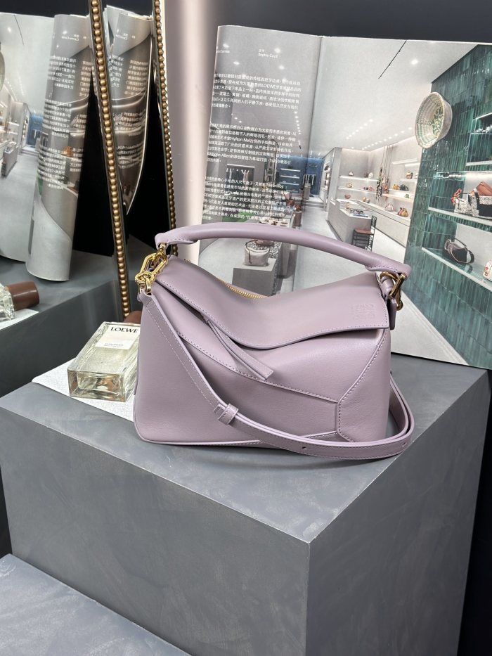 Small Puzzle Edge bag in classic calfskin“24*16*10.5CM”-086=