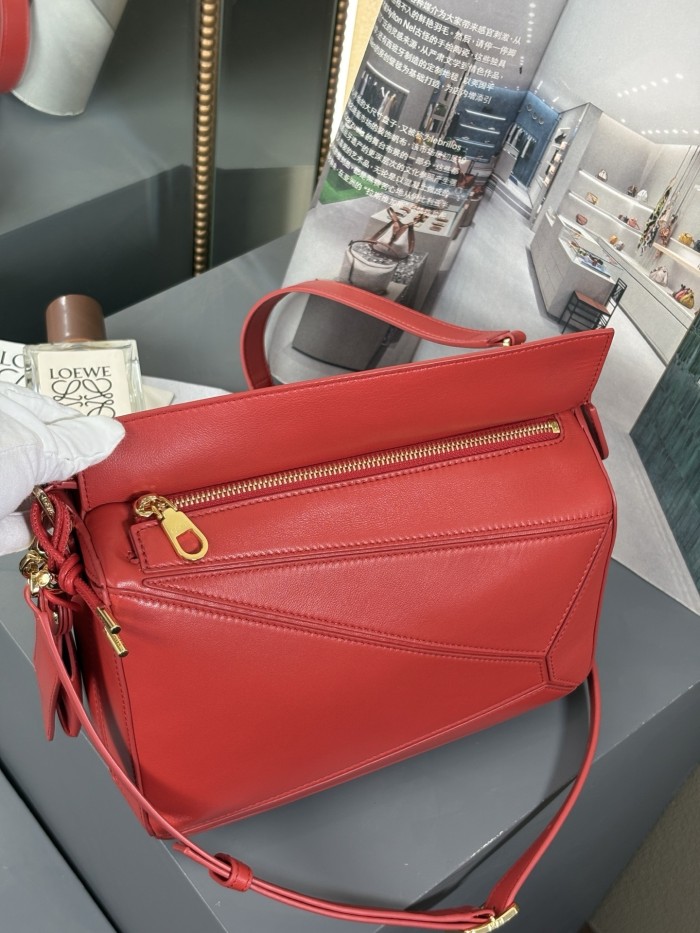 Small Featherlight Puzzle bag in nappa lambskin“24*16.5*10.5CM”-057=