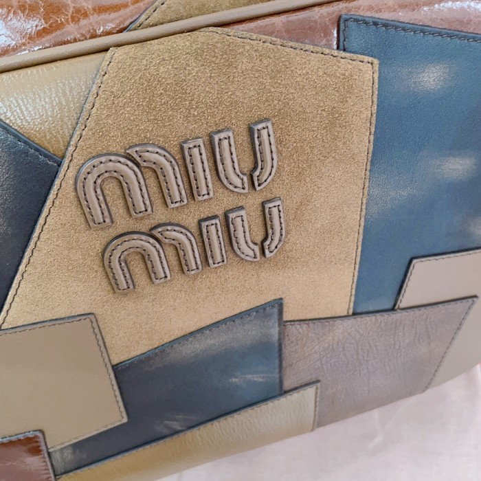 Beau Patchwork Top-Handle Bag“34*23*12CM”-0531=