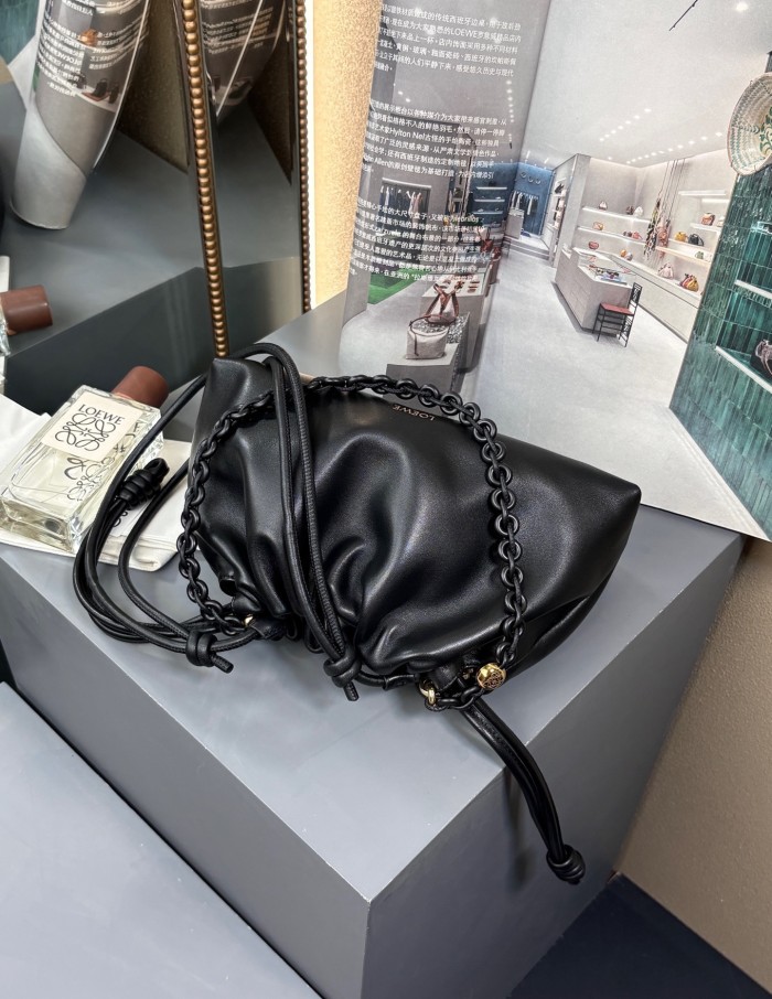 Medium Flamenco purse in mellow nappa lambskin“30*20*10.5CM”-037=