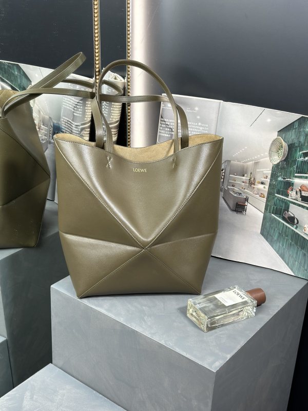 Medium Puzzle Fold tote in nappa calfskin“31.5*25.5*14.5CM”-086=