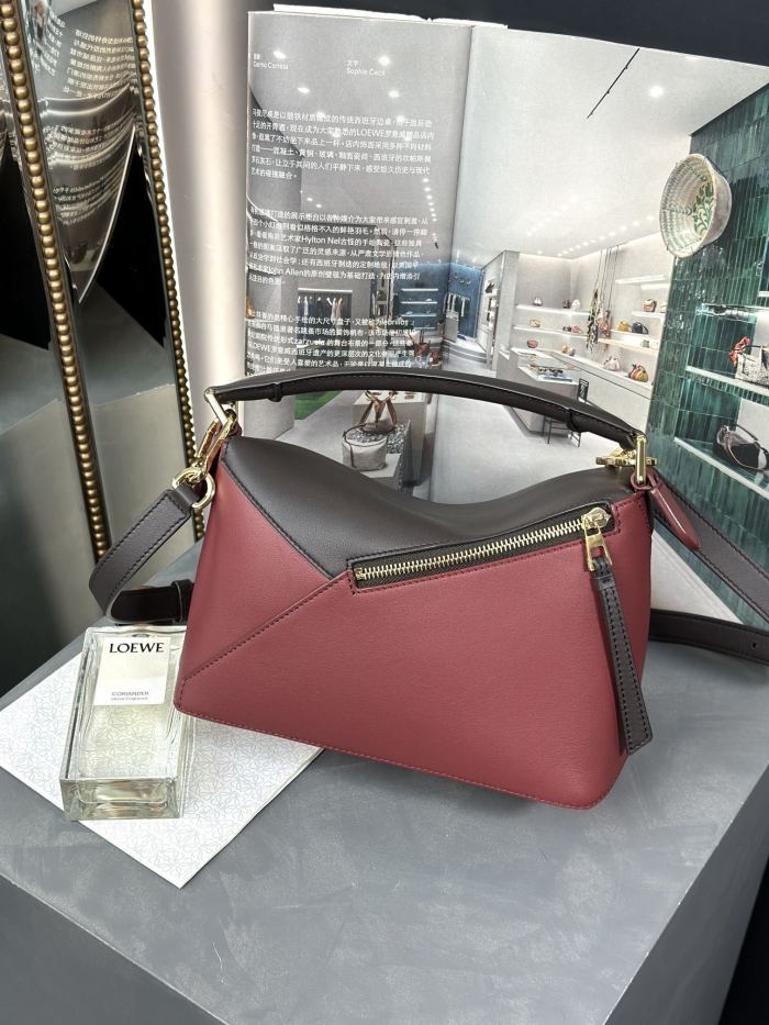 Small Puzzle Edge bag in classic calfskin“24*16*10.5CM”-086=