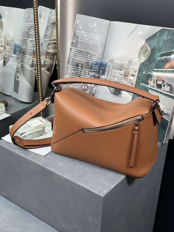 Medium Puzzle Edge bag in classic calfskin“29*19.5*14CM”-057=