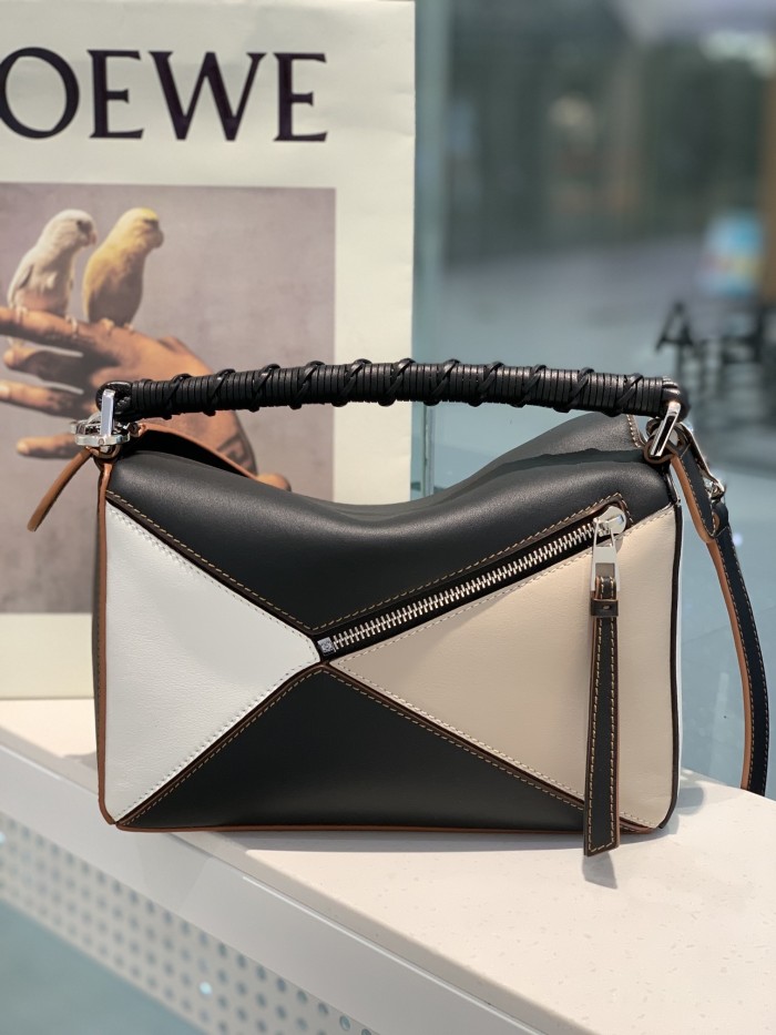 Small Puzzle Edge bag in classic calfskin“24*16*10.5CM”-027=