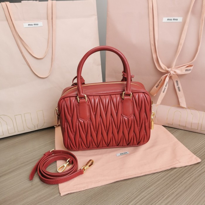 Arcadie Matelassé Nappa Leather Bag“24*16*7.5CM”-0511=