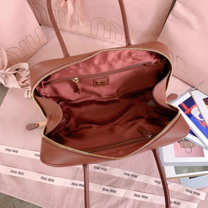 Beau leather top-handle bag“29*17*9CM”-0501=