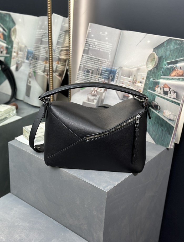 Medium Puzzle Edge bag in classic calfskin“29*19.5*14CM”-057=