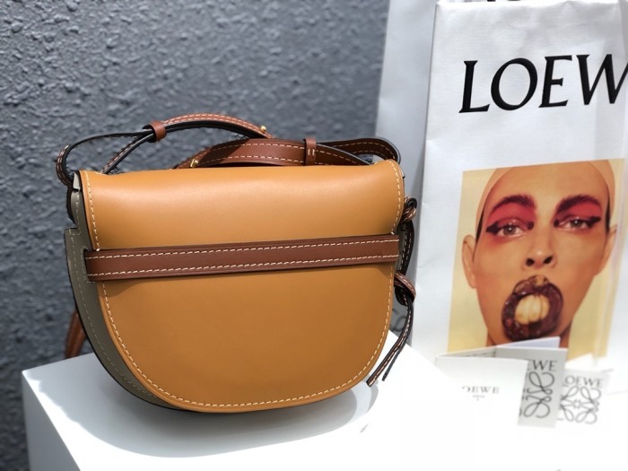 Gate Dual Bag In Soft Calfskin And Jacquard“20*19*11.5CM”-086=