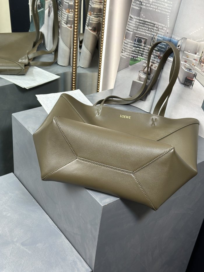 Medium Puzzle Fold tote in nappa calfskin“31.5*25.5*14.5CM”-086=