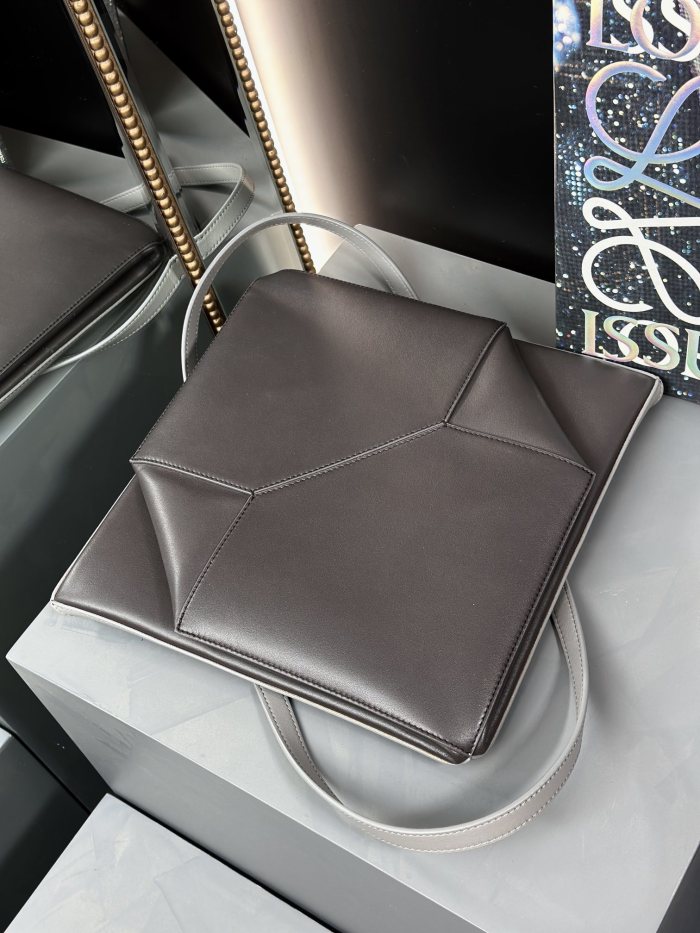 Medium Puzzle Fold tote in nappa calfskin“31.5*25.5*14.5CM”-086=