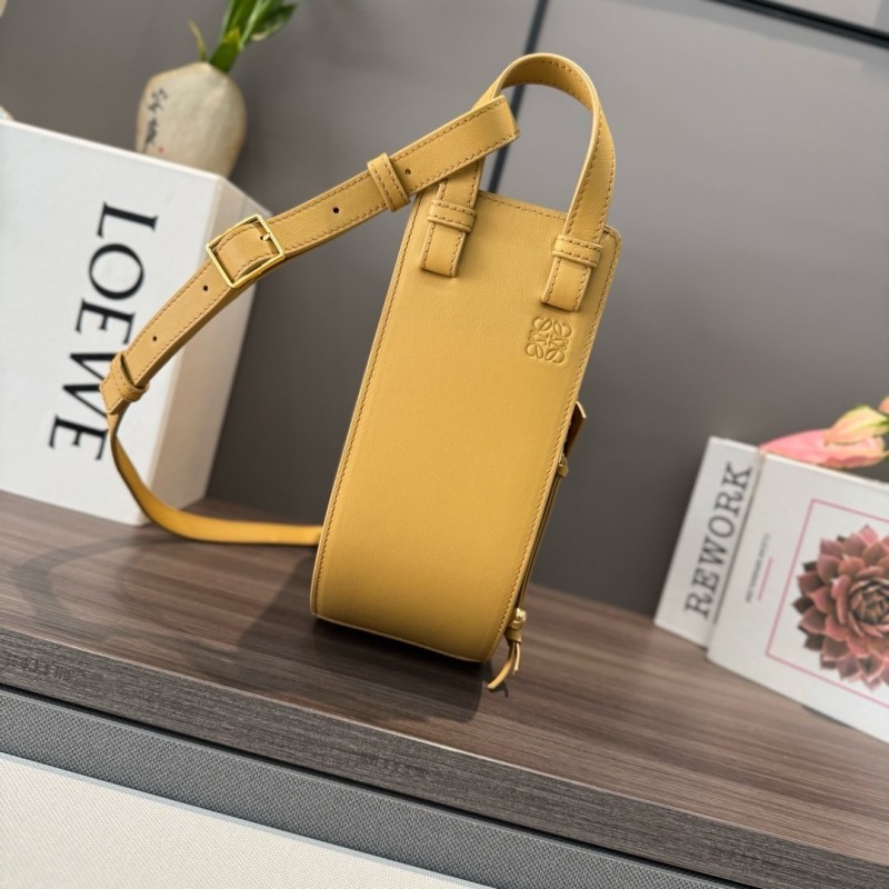 Hammock Slice Bag In Shiny Calfskin“25*21*10CM”-057=