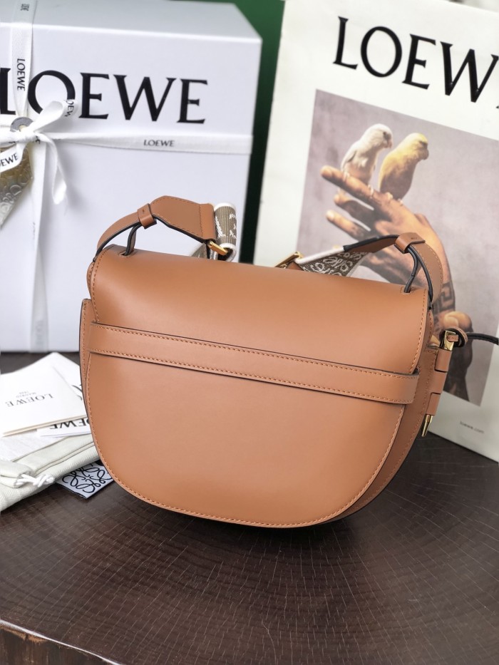 Small Gate Dual bag in soft calfskin and jacquard“20*19*11.5CM”-007=