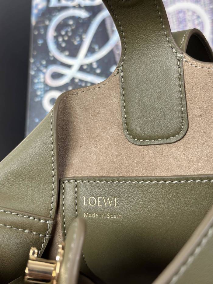 Mini Pebble Bucket bag in smooth calfskin“19.5*16*16CM”-037=