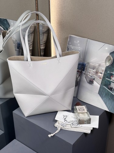 Medium Puzzle Fold tote in nappa calfskin“31.5*25.5*14.5CM”-086=